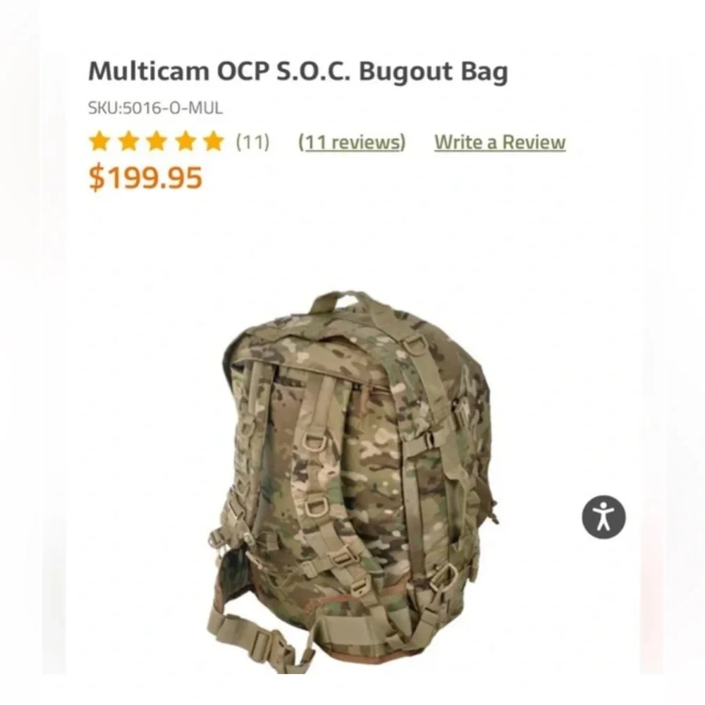 SOC Bugout Bag -‎ ACU Print Tactical Backpack